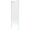 Mexen Next L, 1-krídlová vaňová zástena 60 x 150 cm, transparent, 6mm číre sklo, profil brúsená oceľ, 895-060-000-03-00-97