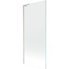 Mexen Next L, 1-krídlová vaňová zástena 80 x 150 cm, transparent, 6mm číre sklo, profil brúsená oceľ, 895-080-000-03-00-97
