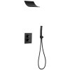 Mexen Salto, sprchová súprava pod omietku, čierna matná, 7604-02-70
