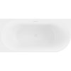 Mexen Mia, voľne stojaca rohová vaňa, lavá, 180 x 80 cm, biela, biely prepad, 52691808000L-20