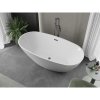 Mexen Eris, voľne stojaca vaňa 180 x 80 cm, biela, brúsený grafit prepad, 53441808000-95