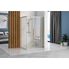 Rea Solar Gold Elegant, sprchový kút s posuvnými dverami 120 (dvere) x 90 (stena) x 195 cm, 6mm číre sklo, zlatý profil, REA-K4902