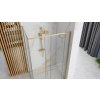 Rea Solar Gold Elegant, sprchový kút s posuvnými dverami 120 (dvere) x 90 (stena) x 195 cm, 6mm číre sklo, zlatý profil, REA-K4902