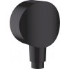 Hansgrohe FixFit S, nástenné kolienko so spätným ventilom, čierna matná, HAN-26453670
