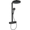 Hansgrohe Rainfinity, Showerpipe 360 1jet s termostatom ShowerTablet 350, čierna matná, HAN-26853670