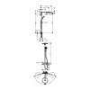Hansgrohe Raindance S, Showerpipe 300 1jet s termostatom, chrómová, HAN-27114000