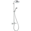 Hansgrohe Croma, Showerpipe 220 1jet EcoSmart 9 l/min s termostatom, chrómová, HAN-27188000