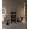 Cerano Cassandra, vykurovacie teleso 1200x500 mm, 644W, rozteč prijenia 462 mm, čierna matná, CER-CER-429622