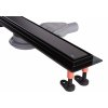 Rea NEOX Superflow, odtokový sprchový žľab 80 cm, čierna matná, REA-G7807