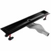 Rea NEOX Superflow, odtokový sprchový žľab 60 cm, čierna matná, REA-G7805