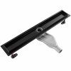 Rea NEOX Superflow, odtokový sprchový žľab 70 cm, čierna matná, REA-G7806