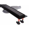 Rea NEOX Superflow, odtokový sprchový žľab 70 cm, čierna matná, REA-G7806