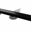 Rea NEOX Superflow, odtokový sprchový žľab 70 cm, čierna matná, REA-G7806