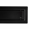 Rea NEOX Superflow, odtokový sprchový žľab 70 cm, čierna matná, REA-G7806