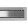 Rea Neox, odtokový sprchový žľab 90 cm, brúsená oceľ, REA-G2504