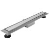 Rea Neox, odtokový sprchový žľab 90 cm, brúsená oceľ, REA-G2504