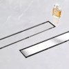 Rea Neox, odtokový sprchový žľab 90 cm, brúsená oceľ, REA-G2504