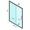 Rea Rapid Slide, sprchovací kút s posuvnými dverami 150(dvere) x 80(stena), 6mm číre sklo, chrómový profil, KPL-K5616