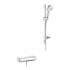 Hansgrohe Raindance Select E, sprchová súprava 120 3jet na stenu s termostatom Ecostat Select a sprchovou tyčou 65 cm, chrómová, HAN-27038000