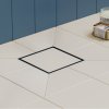 Hansgrohe RainDrain Brilliance, úplná sada podlahového vpustu 150x150 pre dlažbu, čierna matná, HAN-56251670