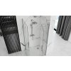 Rea Molier Double, sprchový kút so skladacími dverami 90(dvere) x 100(dvere), 6mm číre sklo, chrómový profil, KPL-K6373