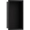 Hansgrohe XtraStoris, výklenok do steny s rámom 300x150x70mm, čierna matná, HAN-56092670