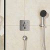 Hansgrohe DuoTurn Q, batéria pod omietku pre 2 spotrebiče, chrómová, HAN-75414000