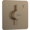 Hansgrohe DuoTurn Q, batéria pod omietku pre 2 spotrebiče, kartáčovaný bronz, HAN-75414140