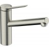 Hansgrohe Zesis M33, páková kuchynská batéria 150, pre nízkotlakové/beztlakové ohrievače vody, 1jet, vzhľad nerezu, HAN-74806800