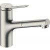 Hansgrohe Zesis M33, páková kuchynská batéria 150, vyťahovacia sprška, 2jet, vzhľad nerezu, HAN-74820800