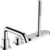 Hansgrohe Tecturis S, 3-otvorová batéria na okraj vane, chrómová, HAN-73447000