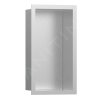Hansgrohe XtraStoris Individual, výklenok do steny s designovým rámom, 300x150x100 mm, kefovaná nerezová, HAN-56094800