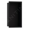 Hansgrohe XtraStoris Individual, výklenok do steny s designovým rámom, 300x150x100 mm, matná čierna, HAN-56095670