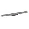 Hansgrohe RainDrain Rock, lineárny sprchový žľab 600, s roštom pre vloženie dlažby, nerezová, HAN-56029000