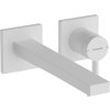 Hansgrohe Tecturis E, páková umývadlová batéria EcoSmart+ pod omietku s výtokom 225 mm, biela matná, HAN-73051700