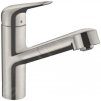 Hansgrohe Focus M42, drezová batéria M4214-H150 s výsuvnou spŕškou, sBOX, vzhľad nehrdzavejúcej ocele,HAN-71829800