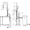 Hansgrohe Aqittura M91, sodaSystem 210, vyťahovací výtok, 1jet, sBox, chrómová, HAN-76836000