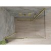 Mexen Omega, sprchovací kút s posuvnými dverami 100 (dvere) x 90 (stena) cm, 8mm sklo, zlatý profil-číre sklo, 825-100-090-50-00