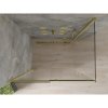 Mexen Omega, sprchovací kút s posuvnými dverami 120 (dvere) x 90 (stena) cm, 8mm sklo, zlatý profil-číre sklo, 825-120-090-50-00