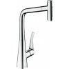 Hansgrohe Metris Select M71, kuchynská páková batéria 320, vyťahovateľná sprška, 2jet, sBox, chrómová, HAN-73816000