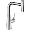 Hansgrohe Metris Select M71, kuchynská páková batéria 240, vyťahovateľná sprška, 2jet, sBox, chrómová, HAN-73817000