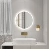 Aqualine, URSA LED podsvietené zrkadlo priemer 60cm, dotykový senzor, stmievateľné, UR060