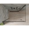 Mexen Omega, sprchovací kút s posuvnými dverami 110 (dvere) x 80 (stena) cm, 8mm sklo, čierny profil-číre sklo, 825-110-080-70-00