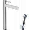 Hansgrohe Finoris, páková umývadlová batéria 260 s ručnou sprchou Bidette a sprchovou hadicou 160 cm, chrómová, HAN-76220000