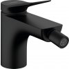Hansgrohe Vivenis, páková bidetová batéria s odtokovou súpravou s tiahlom, čierna matná, HAN-75200670