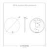 Cerano Specchio, kúpeľňové LED zrkadlo Ø 60 cm, CER-CER-429241