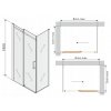 49276 9 mexen omega sprchovaci kut 140x70cm 8mm sklo cierny profil cire sklo 825 140 070 70 00