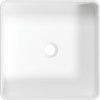 Deante Square, keramické umývadlo na dosku 405x405x145mm, biela lesklá, DEA-CGS_6U4S