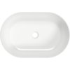 Deante Round, oválne umývadlo na dosku 580x380x140mm, biela lesklá, DEA-CGR_6U6S