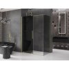 Mexen Velar, sprchový kút s posuvnými dverami 150 x 70 cm, 8mm šedé sklo, zlatá matná, 871-150-070-41-55